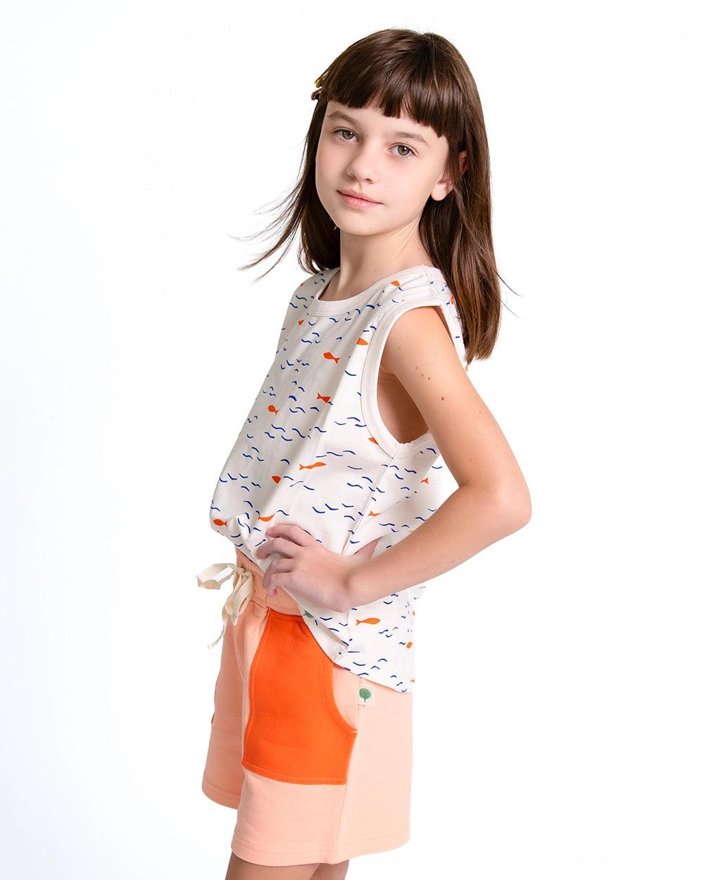 Fish Print Tank Top