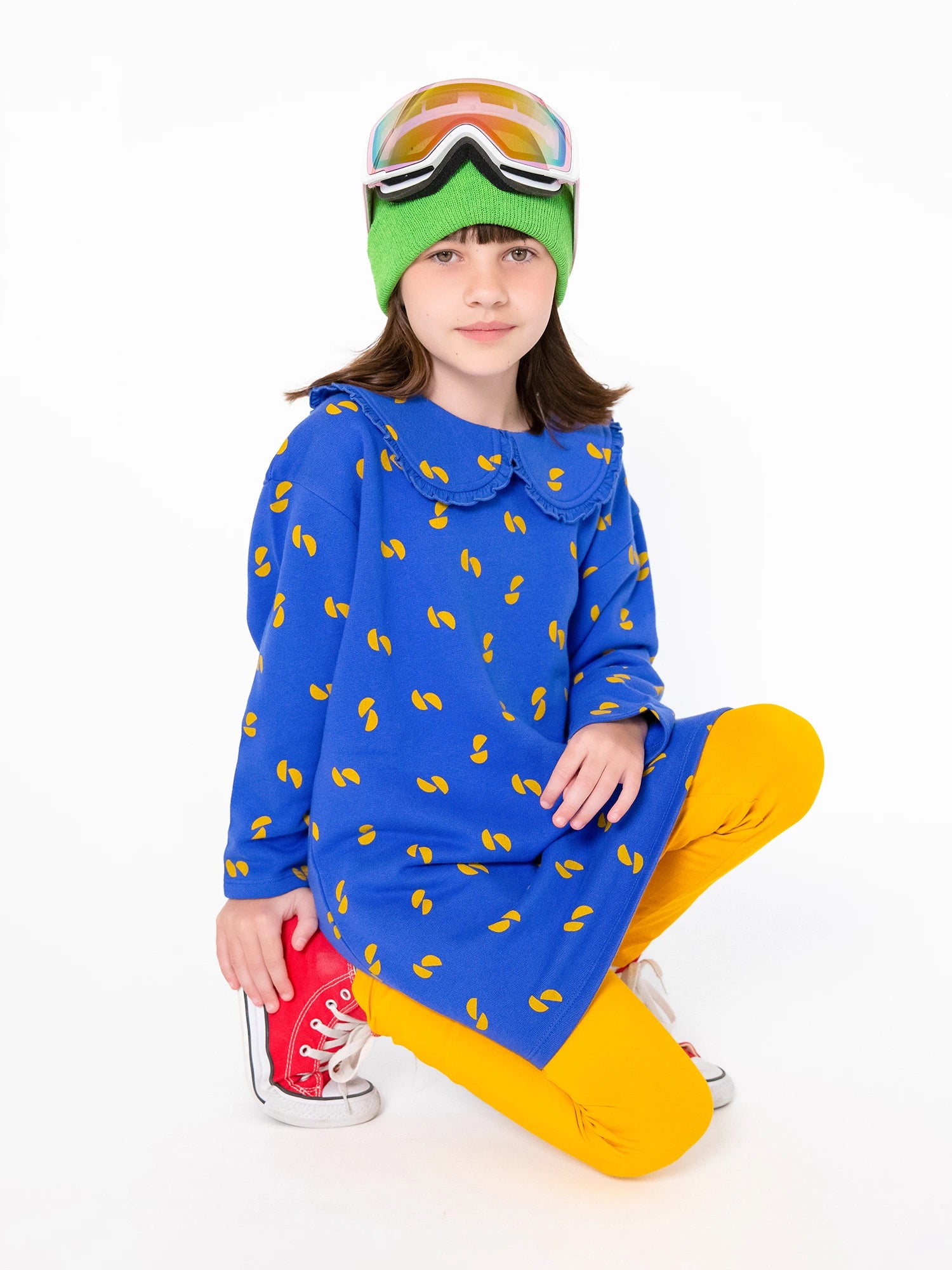 Girls' Organic Cotton Sweatshirt Dress