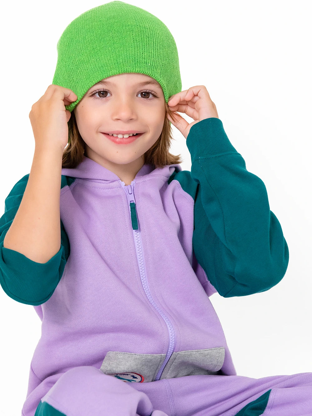 Kids Organic Purple Hoodie