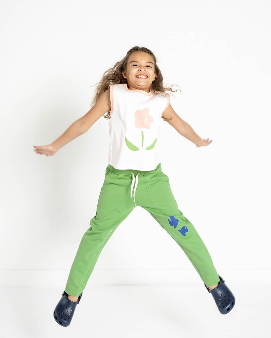 Kids Green Sweatpants