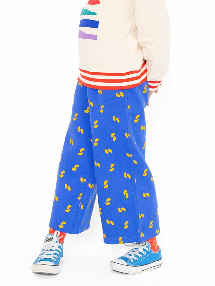 Blue Wide Leg Sweatpants for Girls