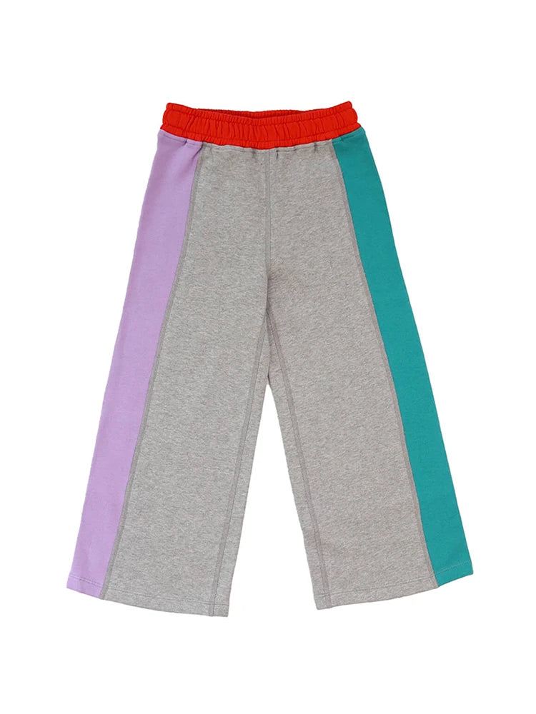 Colorblock Wide Leg Pants