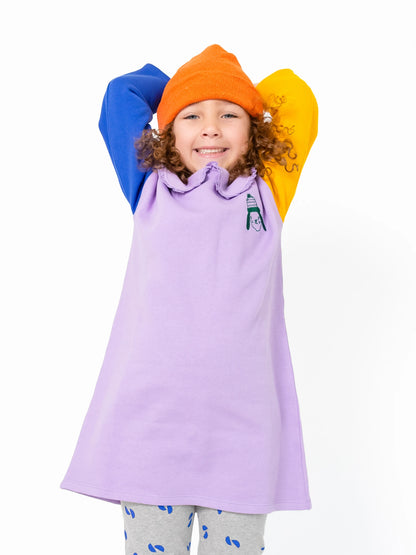 Girls Organic Colorblock Dress