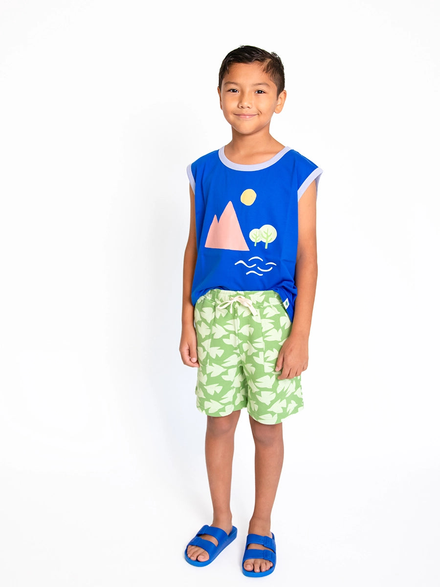 Kids Green Shorts