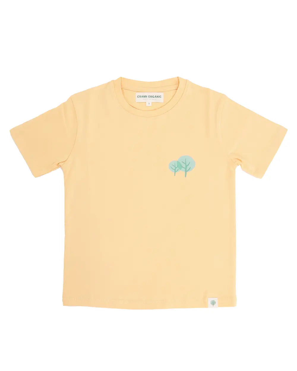 Kids' Organic Cotton Yellow T-Shirt - Crann Organic
