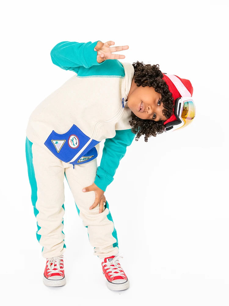 Kids Oat Colorblock Sweatpants