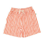 Orange Gingham Shorts