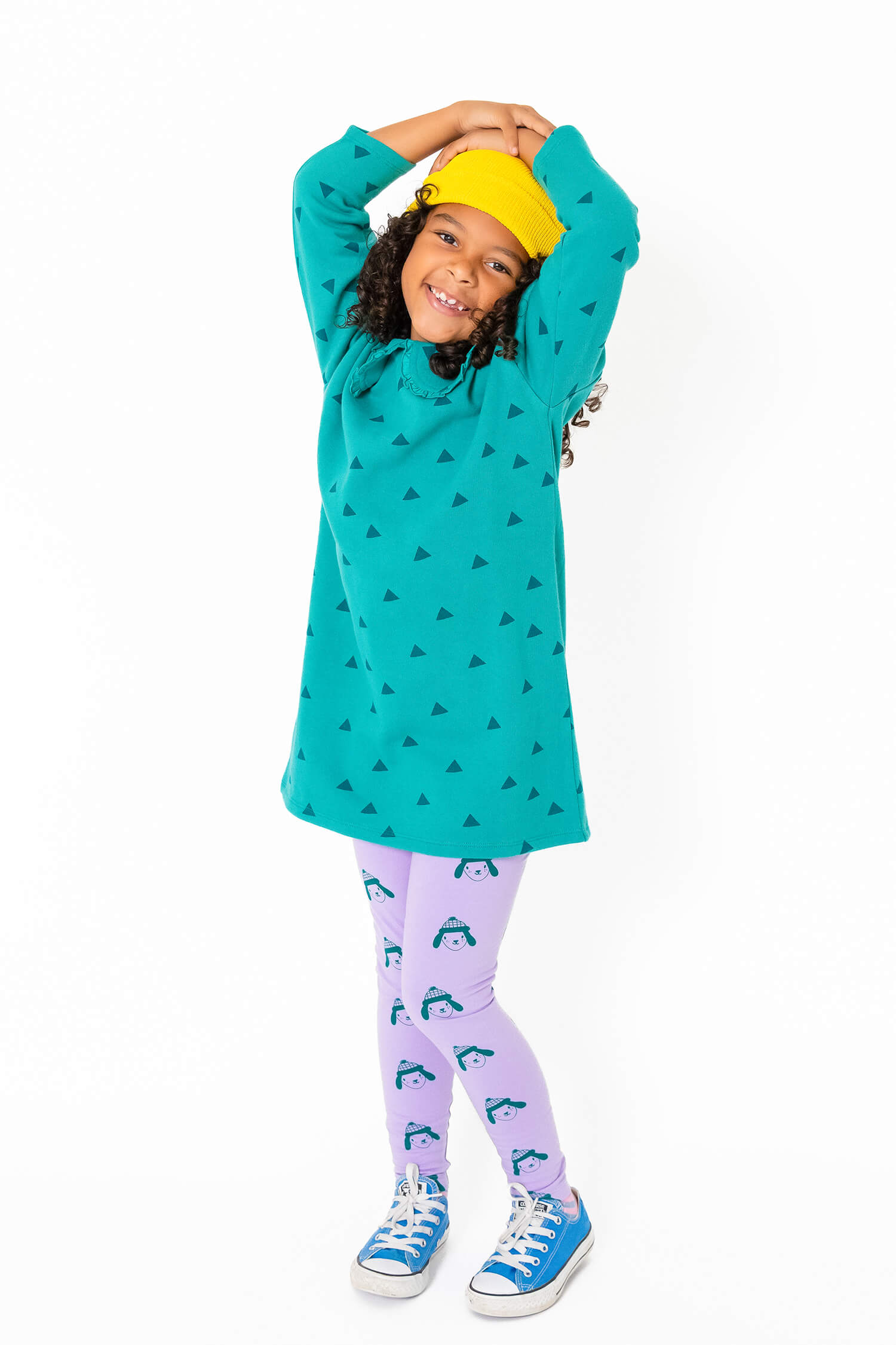 Kids' Organic Cotton Purple Leggings