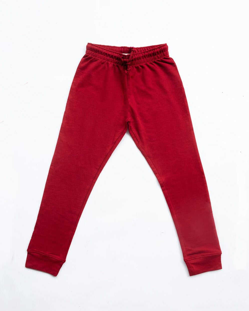 Kids Red Joggers
