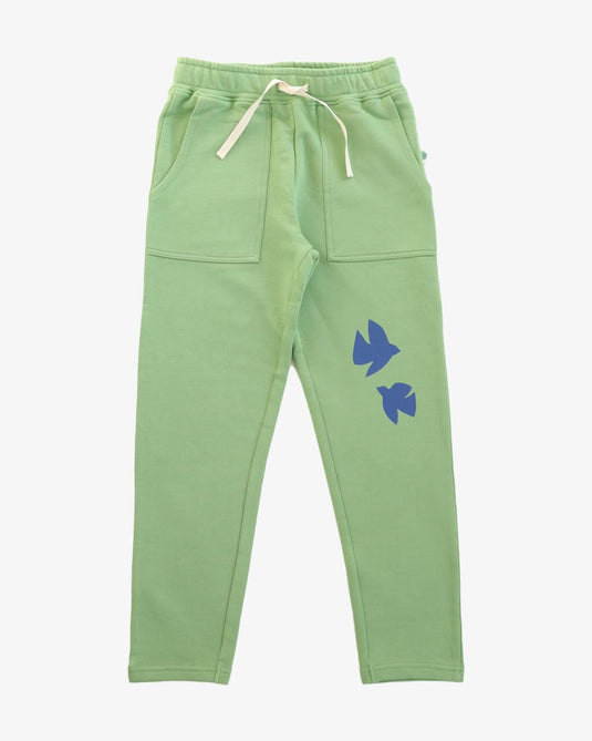 Kids Heart Sweatpants Kelly Green main image 1