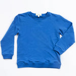 Kids Organic Cotton Blue Sweatshirt