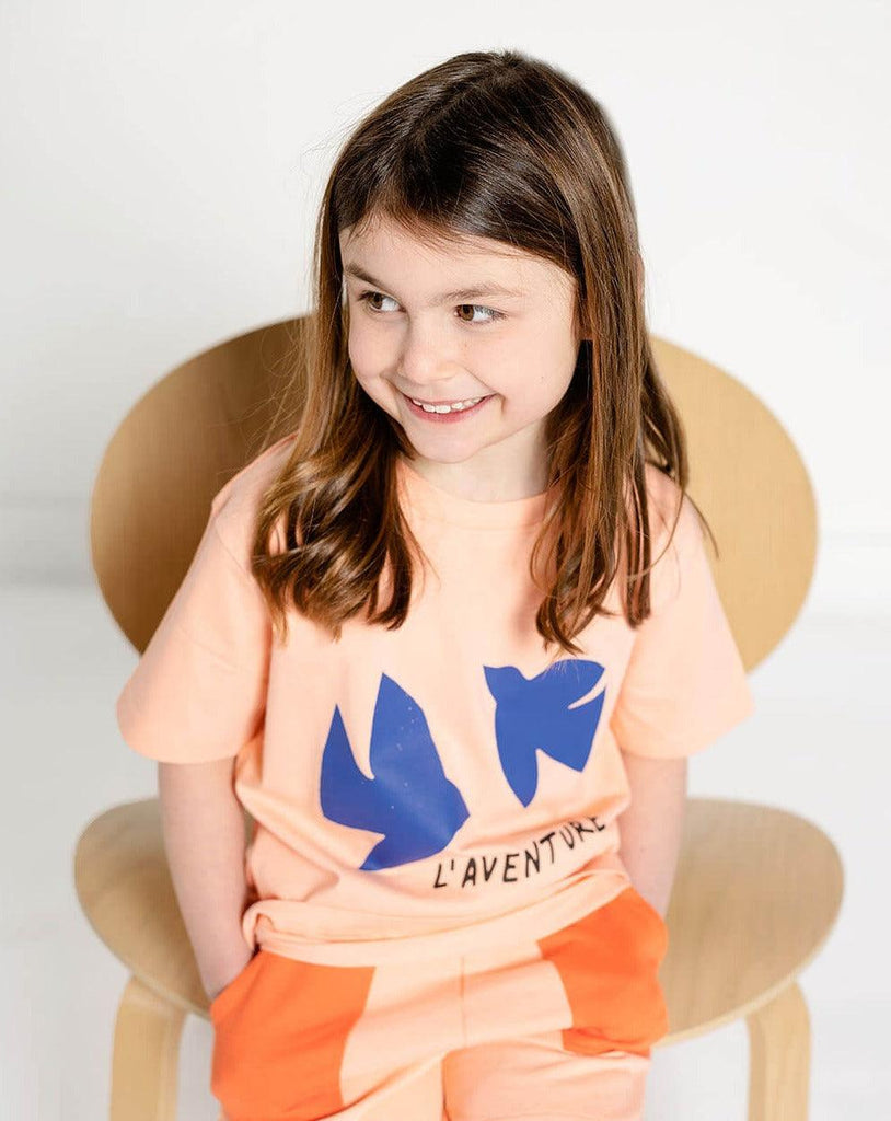 Kids' Organic Cotton T-Shirt - Bird Graphic